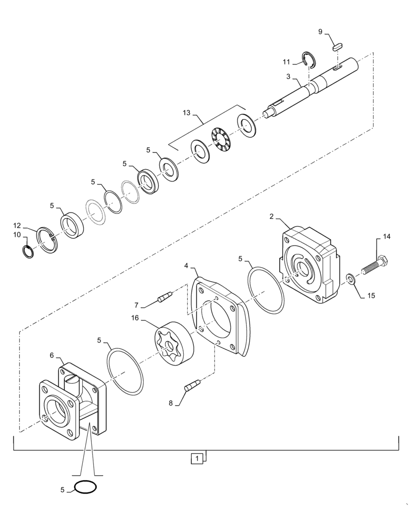 Схема запчастей Case IH PATRIOT 4440 - (78.111.AA[01]) - STANDARD FLOW PRODUCT PUMP MOTOR BREAKDOWN, BSN YGT042519 (78) - SPRAYING