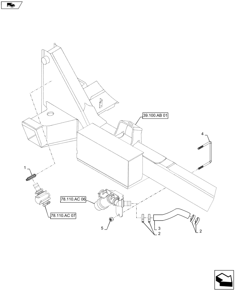 Схема запчастей Case IH PATRIOT 4440 - (78.110.AM[07]) - STRAINER PLUMBING, STANDARD FLOW, BSN YGT042519 (78) - SPRAYING