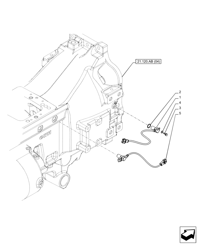 Схема запчастей Case IH PUMA 165 - (55.020.AB[01]) - VAR - 391136, 758011, 758012, 758013, 758014, 758015, 758016, 758017, 758018, 758019, 758020, 758021, 758022 - TRANSMISSION, SENSOR (55) - ELECTRICAL SYSTEMS