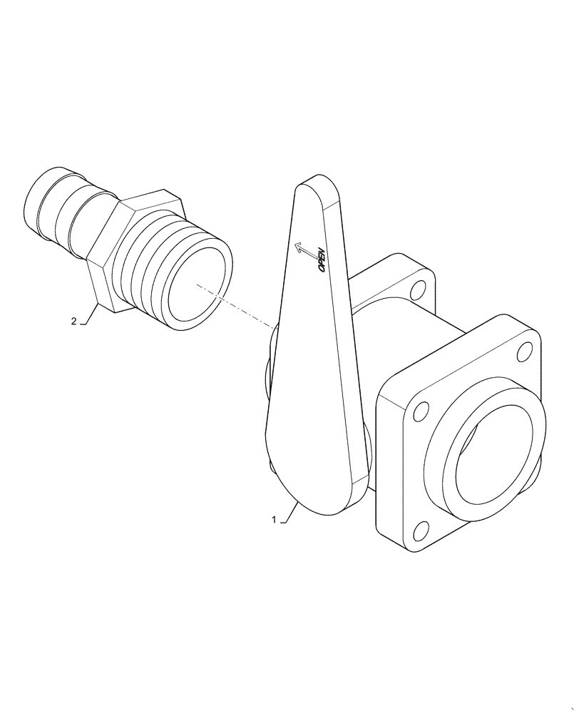 Схема запчастей Case IH PATRIOT 4440 - (78.110.AC[08]) - THROTTLE VALVE PLUMBING, LO-FLOW, BSN YGT042519 (78) - SPRAYING