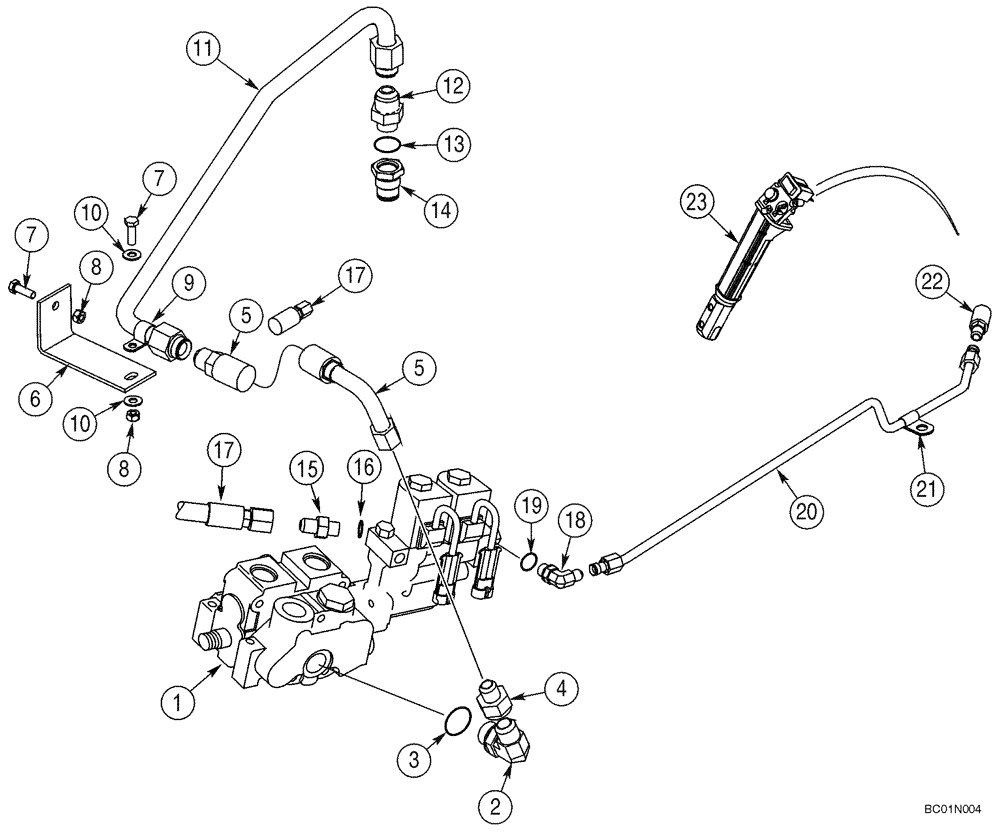 Схема запчастей Case IH 75XT - (08-17) - HYDRAULICS, ATTACHMENT - HIGH FLOW, GEAR (Dec 10 2009 2:54PM) (08) - HYDRAULICS