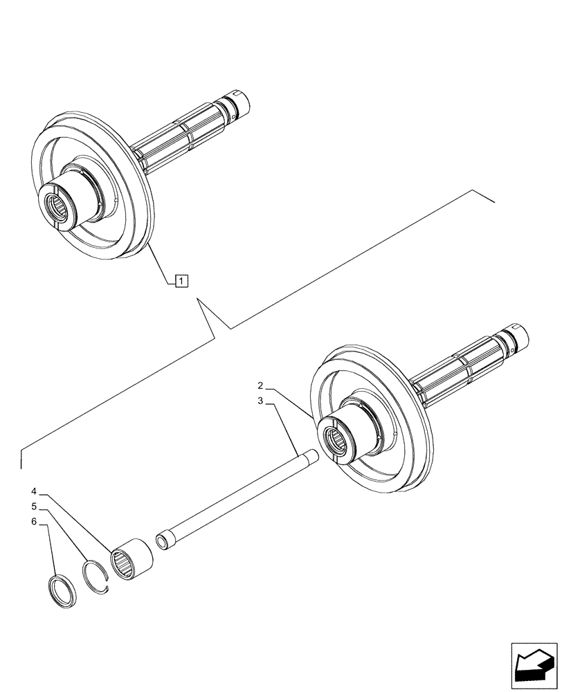 Схема запчастей Case IH PUMA 200 - (31.119.AD[02]) - VAR - 758030 - PTO 540/540E/1000/1000E DRIVE SHAFT, FRONT, COMPONENTS (31) - IMPLEMENT POWER TAKE OFF