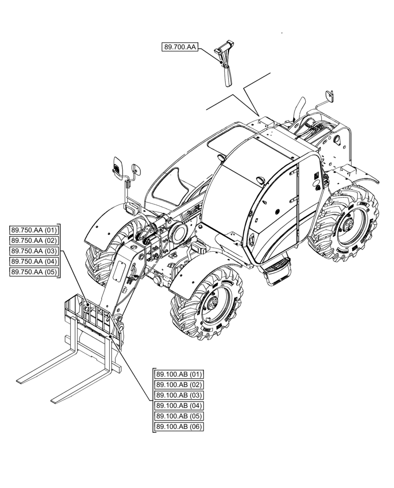 Схема запчастей Case IH FARMLIFT 635 - (89.000.00) - SECTION INDEX - TOOLS (89) - TOOLS