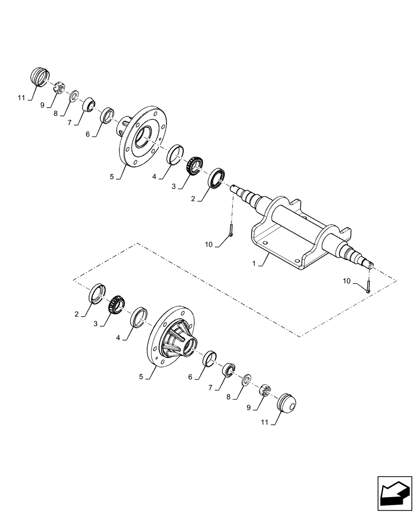 Схема запчастей Case IH 7240 - (60.110.AL[02]) - VAR - 722090, 722374, 722203 - AXLE, SUPPORT, FEEDER (60) - PRODUCT FEEDING