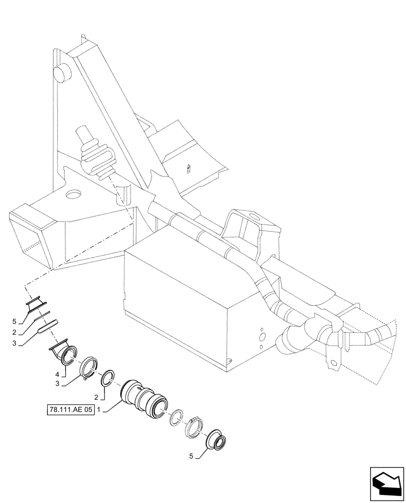 Схема запчастей Case IH PATRIOT 4440 - (78.111.AE[04]) - FLOWMETER PLUMBING, HIGH FLOW, RFM 200 (78) - SPRAYING