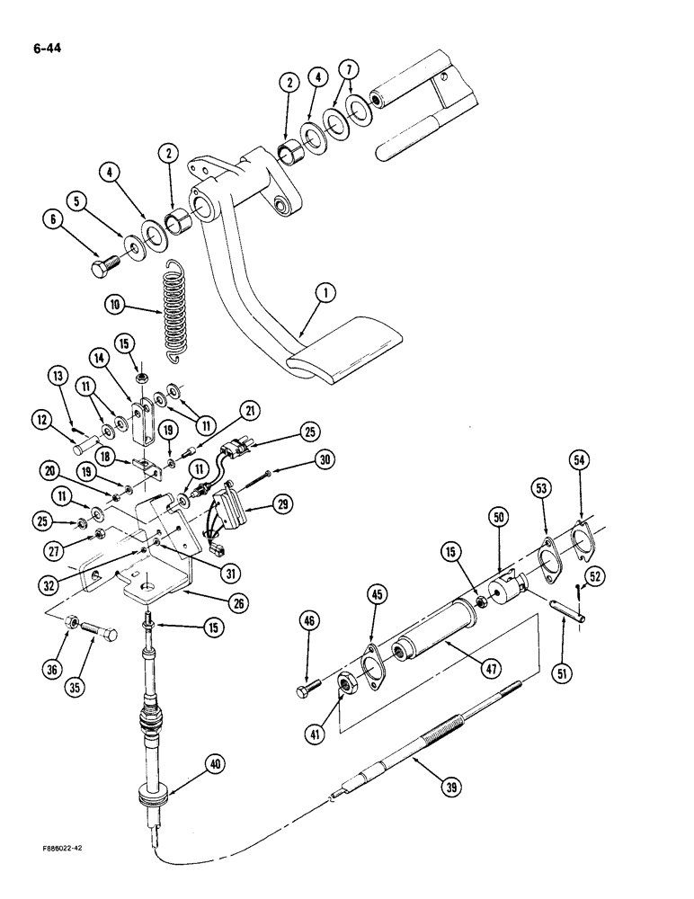 Схема запчастей Case IH 9180 - (6-44) - TRANSMISSION CLUTCH CONTROL (06) - POWER TRAIN