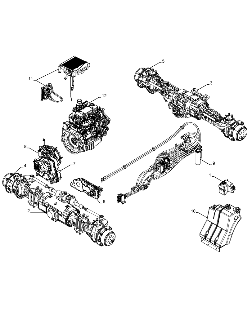 Схема запчастей Case IH FARMLIFT 735 - (05.100.03) - CAPACITIES (05) - SERVICE & MAINTENANCE