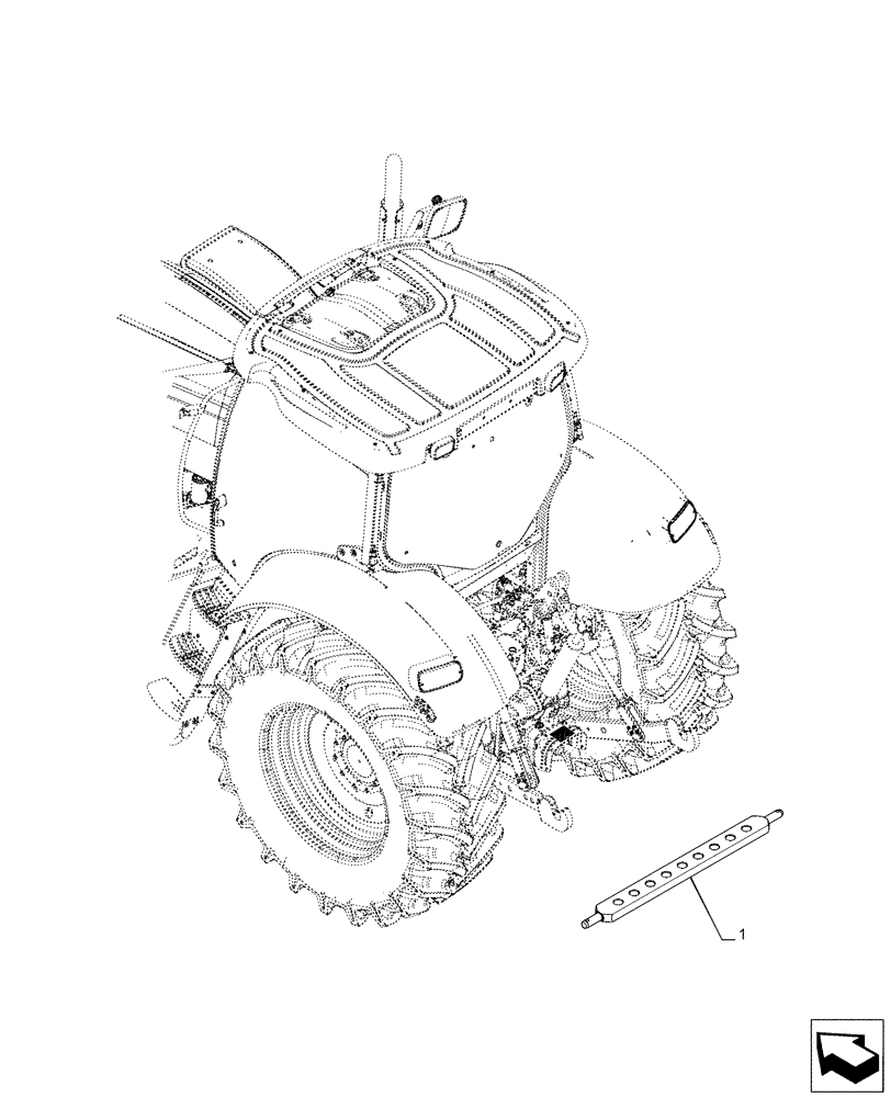 Схема запчастей Case IH PUMA 165 - (37.110.AE) - VAR - 758212, 758222, 758224, 758230 - 3 HITCH POINT, SUPPORT (37) - HITCHES, DRAWBARS & IMPLEMENT COUPLINGS