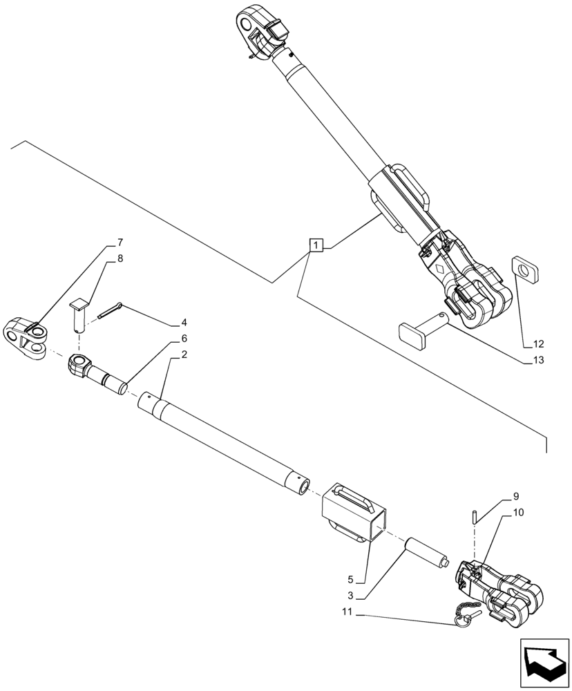 Схема запчастей Case IH PUMA 220 CVT - (37.120.AV[03]) - VAR - 391170, 758071, 758072, 758074, 758075, 758076, 758077, 758079, 758080, 758081, 758083 - 3 HITCH POINT, LIFT ARM, COMPONENTS (37) - HITCHES, DRAWBARS & IMPLEMENT COUPLINGS