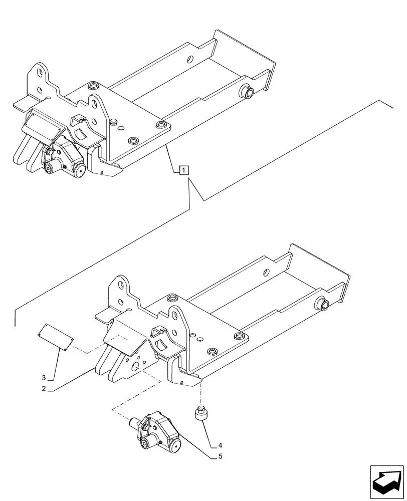 Схема запчастей Case IH PUMA 165 - (37.106.AA[03]) - VAR - 758113 - TOW HOOK, SUPPORT, COMPONENTS (37) - HITCHES, DRAWBARS & IMPLEMENT COUPLINGS