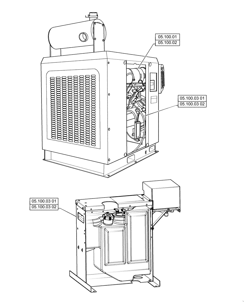 Схема запчастей Case IH 100A - (00.000.05) - PICTORIAL INDEX - MACHINE COMPLATION AND EQUIPMENT (00) - GENERAL & PICTORIAL INDEX