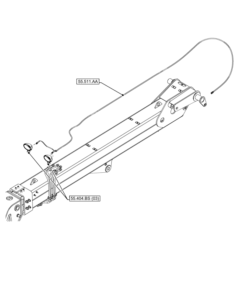 Схема запчастей Case IH FARMLIFT 635 - (00.000.55[12]) - PICTORIAL INDEX - ELECTRICAL SYSTEM (00) - GENERAL & PICTORIAL INDEX