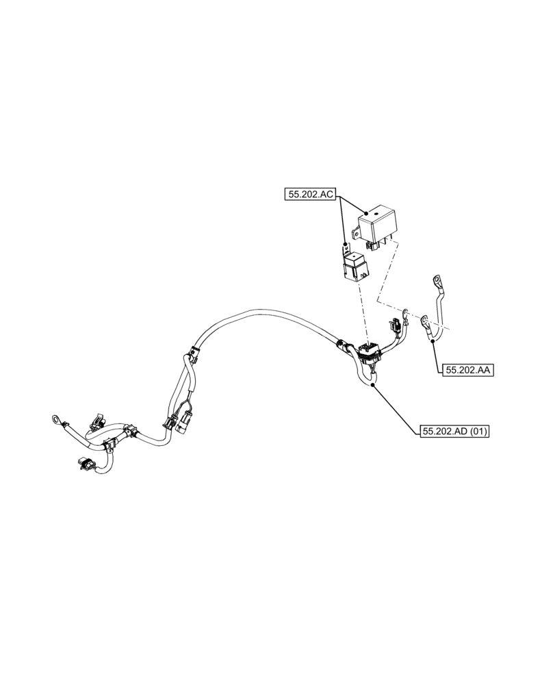Схема запчастей Case IH FARMLIFT 635 - (00.000.55[09]) - PICTORIAL INDEX - ELECTRICAL SYSTEM (00) - GENERAL & PICTORIAL INDEX