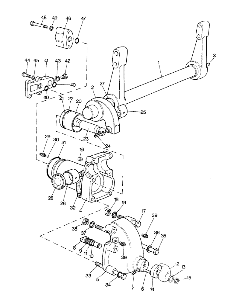 Схема запчастей Case IH 1290 - (L-01) - RAMSHAFT AND CYLINDER (09) - IMPLEMENT LIFT