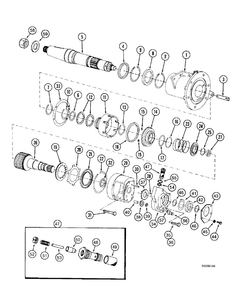 Схема запчастей Case IH 2188 - (6-06) - SEPARATOR DRIVE CLUTCH ASSEMBLY (03) - POWER TRAIN