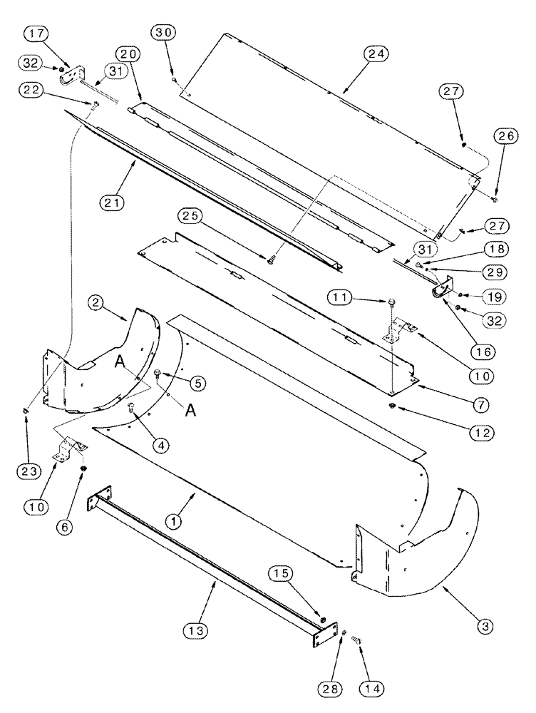 Схема запчастей Case IH 2388 - (09C-04) - CLEANING FAN - HOUSING (15) - BEATER & CLEANING FANS