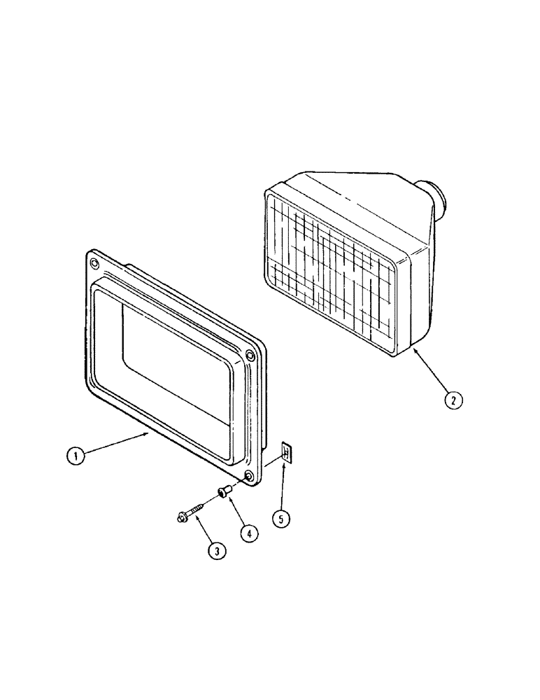 Схема запчастей Case IH 9370 QUADTRAC - (4-040) - LAMPS, GRILL LAMP ASSEMBLY (04) - ELECTRICAL SYSTEMS