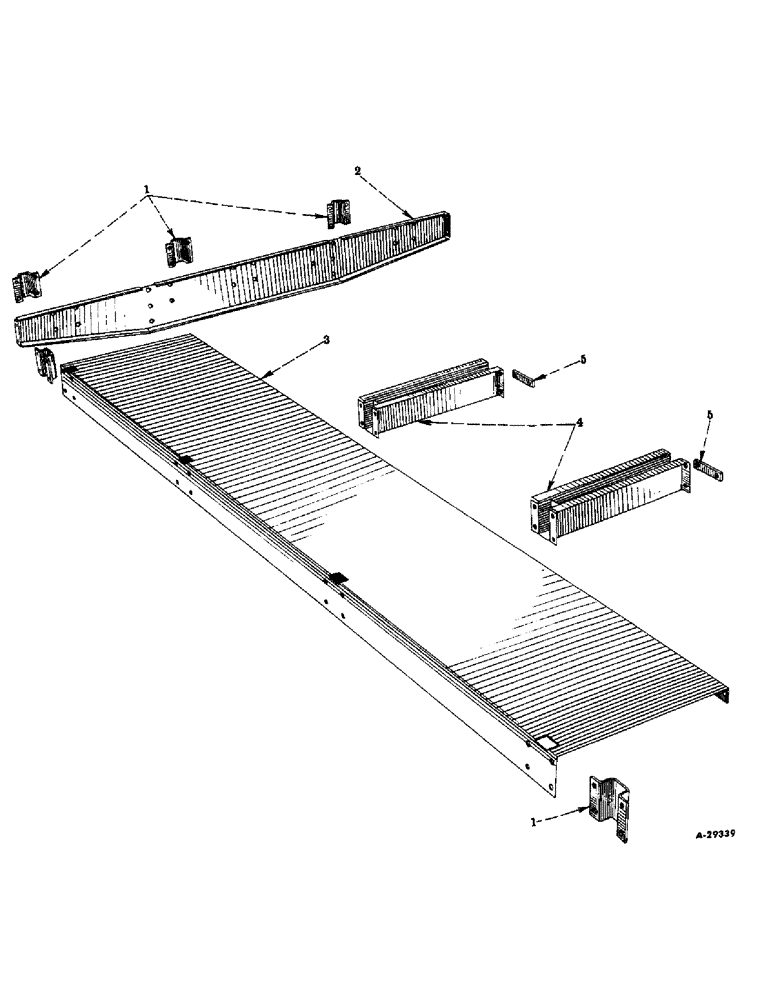 Схема запчастей Case IH VARIOUS - (C-10) - FRONT CROSS SILL AND LEFT SIDE FLOOR PLATE, 1952 AND SINCE 