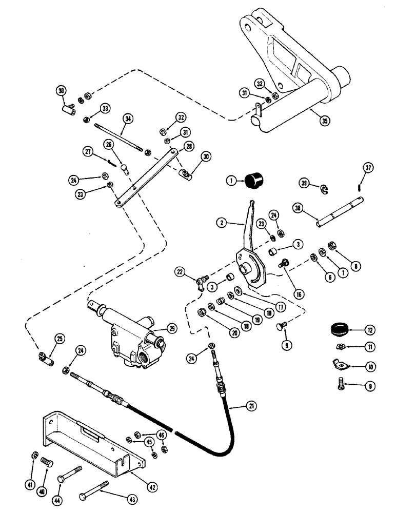 Схема запчастей Case IH 2870 - (300) - HITCH DEPTH CONTROLS (08) - HYDRAULICS