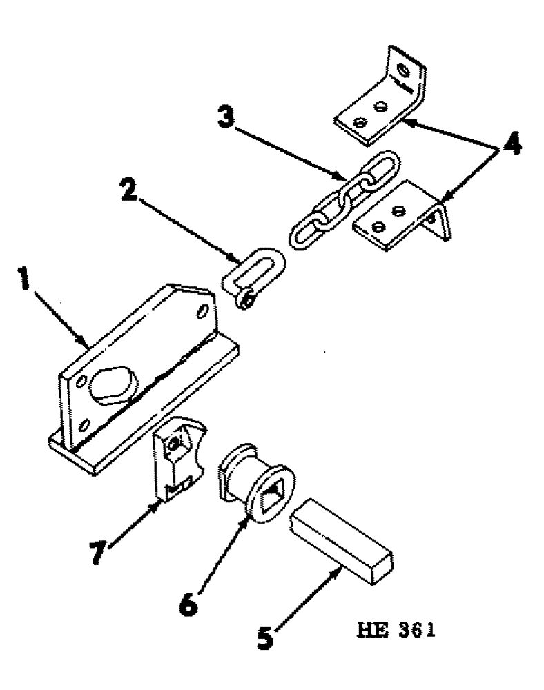 Схема запчастей Case IH 300 - (11-05) - WEEDER RODS, BEARING AND CHAIN 