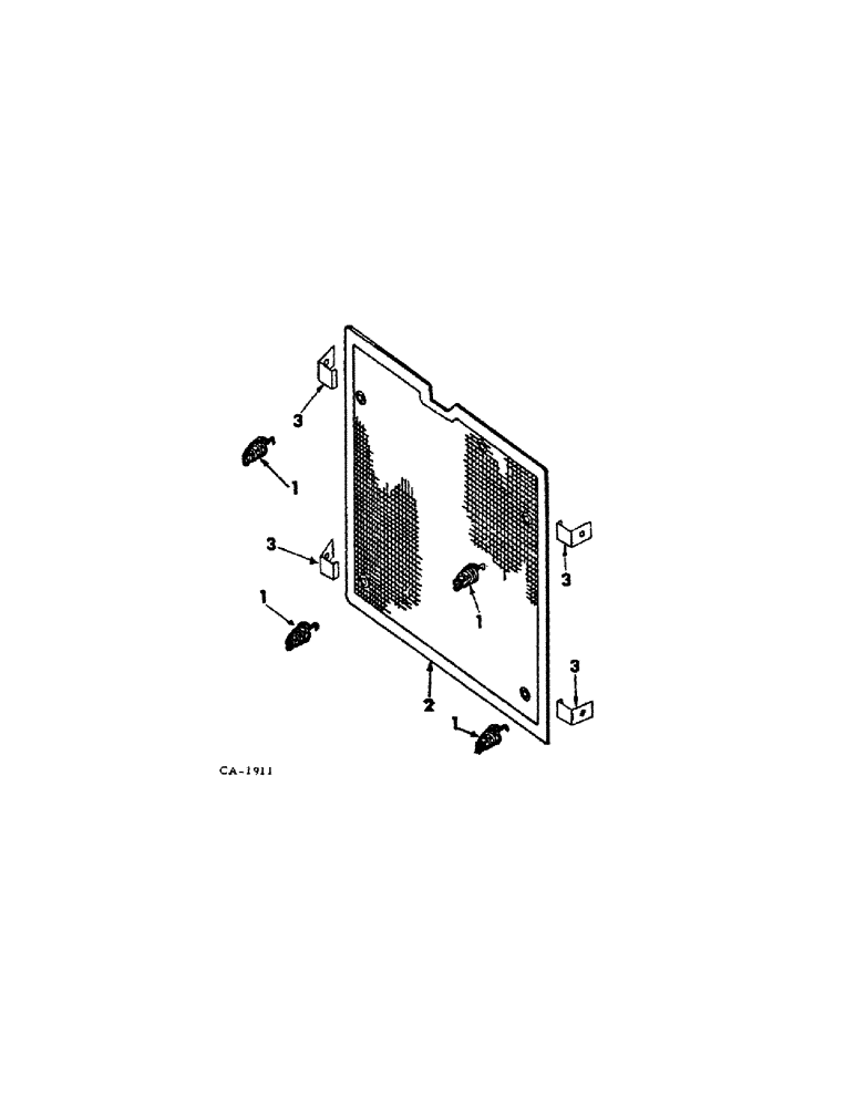 Схема запчастей Case IH 1066 - (06-07[A]) - COOLING, RADIATOR AUXILIARY SCREEN Cooling