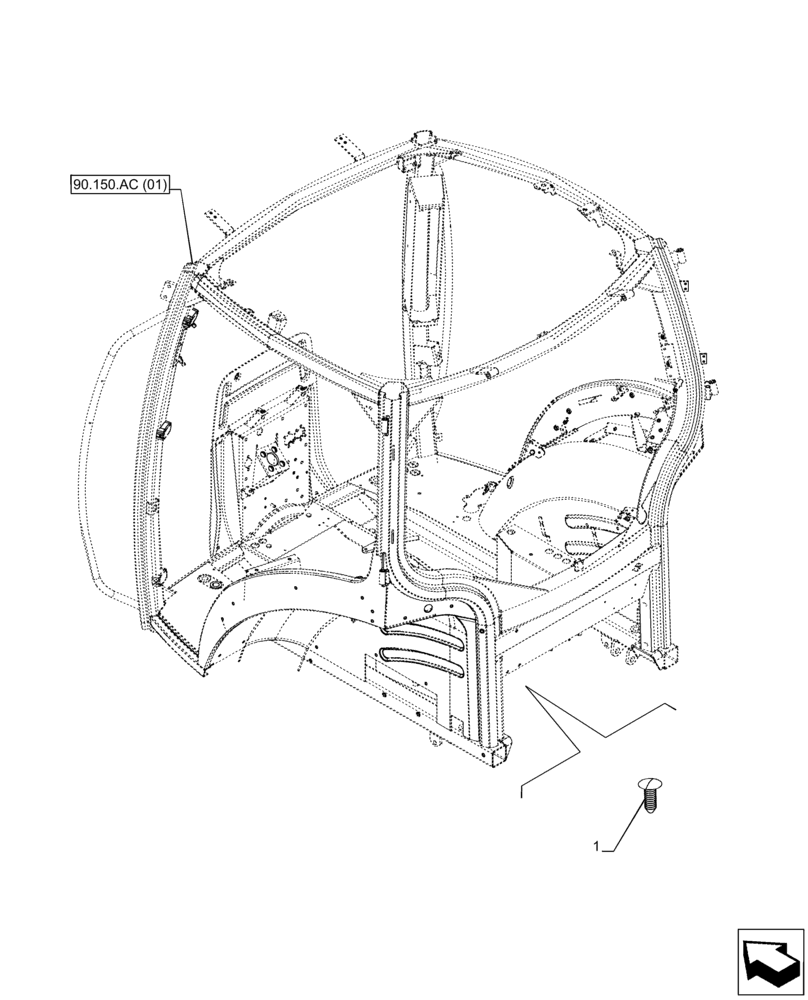 Схема запчастей Case IH PUMA 185 - (55.031.AB[02]) - VAR - 391147 - EMERGENCY BRAKE, PLUG (55) - ELECTRICAL SYSTEMS