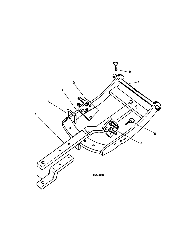 Схема запчастей Case IH 2300 - (6-05) - ATTACHMENTS, DRAWBAR ATTACHMENTS, DOMESTIC AND CANADA Attachments