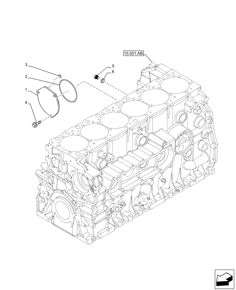 Схема запчастей Case IH F3JFE613A B002 - (10.450.AA) - AIR COMPRESSOR (10) - ENGINE