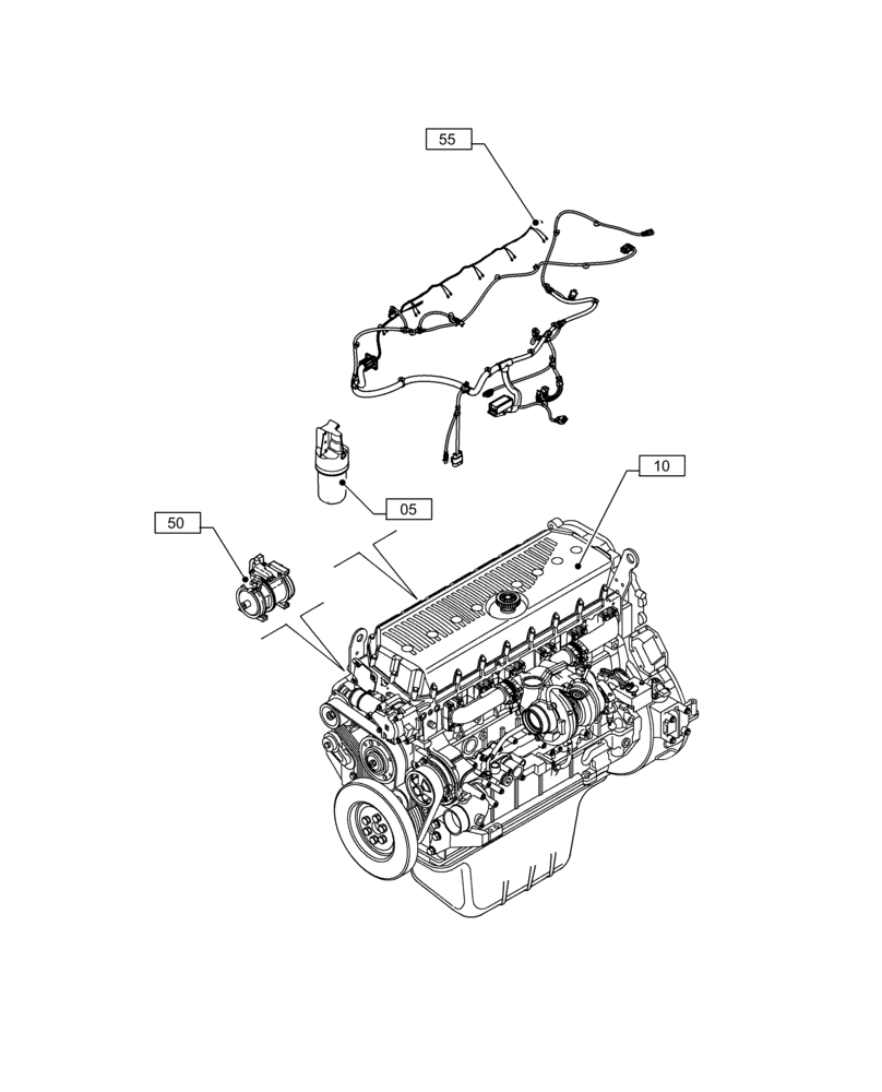 Схема запчастей Case IH F3JFA613D E001 - (00.000.00) - PICTORIAL INDEX - MAIN SECTIONS (00) - GENERAL & PICTORIAL INDEX