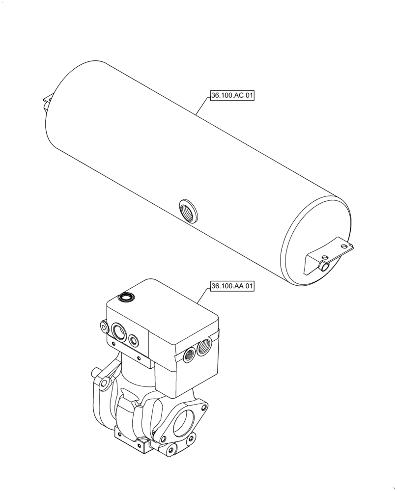 Схема запчастей Case IH PATRIOT 4440 - (36.000.00[01]) - SECTION INDEX - PNEUMATIC SYSTEMS (36) - PNEUMATIC SYSTEM