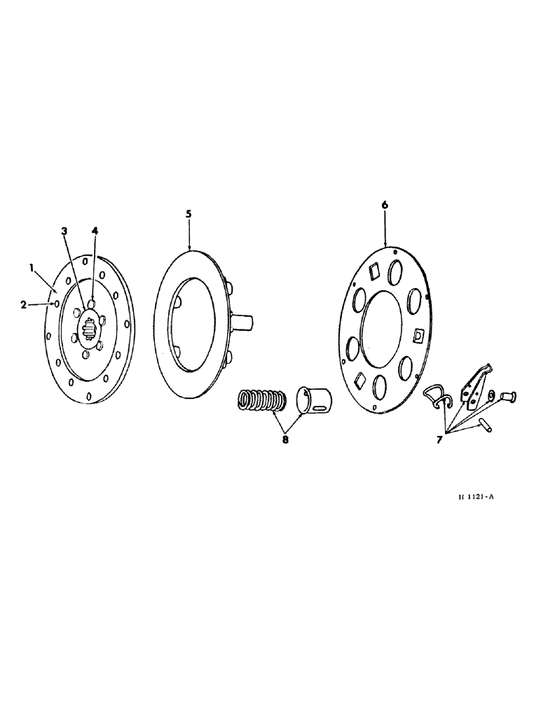 Схема запчастей Case IH 210 - (B-14) - POWER TRAIN, PLANETARY CLUTCH AND PLATE (03) - POWER TRAIN