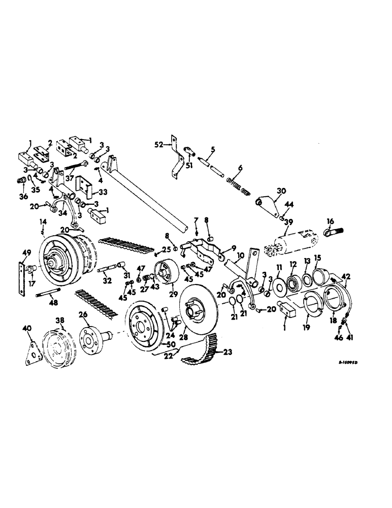 Схема запчастей Case IH 622 - (B-04) - POWER TRAIN, PROPULSION VARIABLE SPEED DRIVE, BELT DRIVE (03) - POWER TRAIN