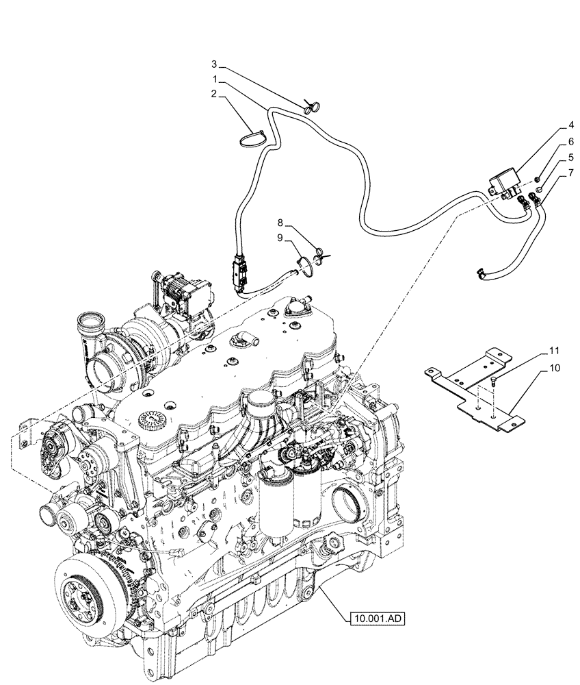 Схема запчастей Case IH PUMA 165 CVT - (55.202.AC) - GRID HEATER, HARNESS (ISO MARKET PACKAGE) (55) - ELECTRICAL SYSTEMS