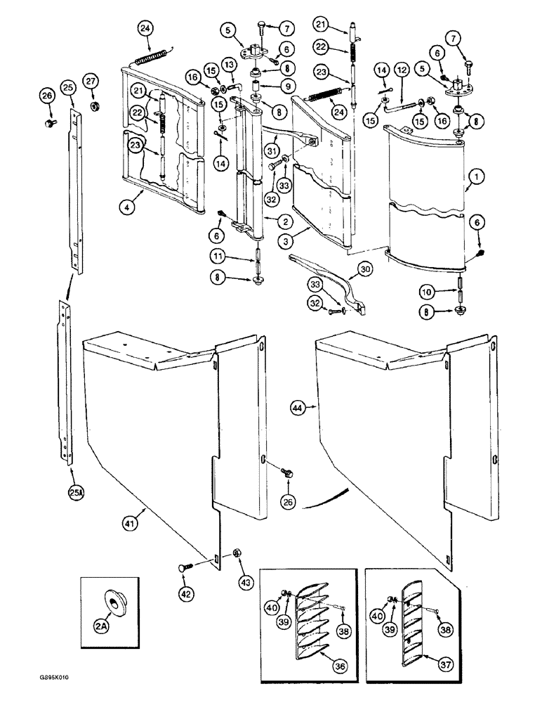 Схема запчастей Case IH 2055 - (9A-64) - PLANT COMPRESSOR (13) - PICKING SYSTEM