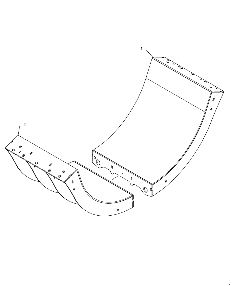 Схема запчастей Case IH 9240 - (66.105.AO[12]) - VAR - 712582 - CONCAVE, SOLID (66) - THRESHING