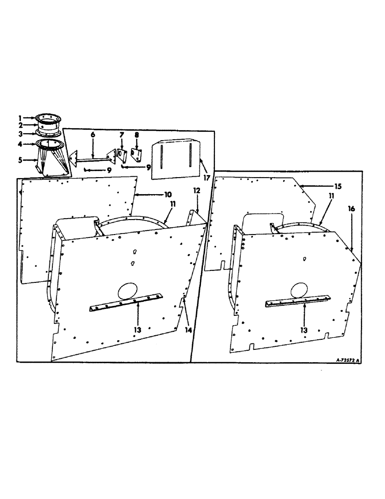 Схема запчастей Case IH 45 - (A-03) - ROTOR HOUSING 