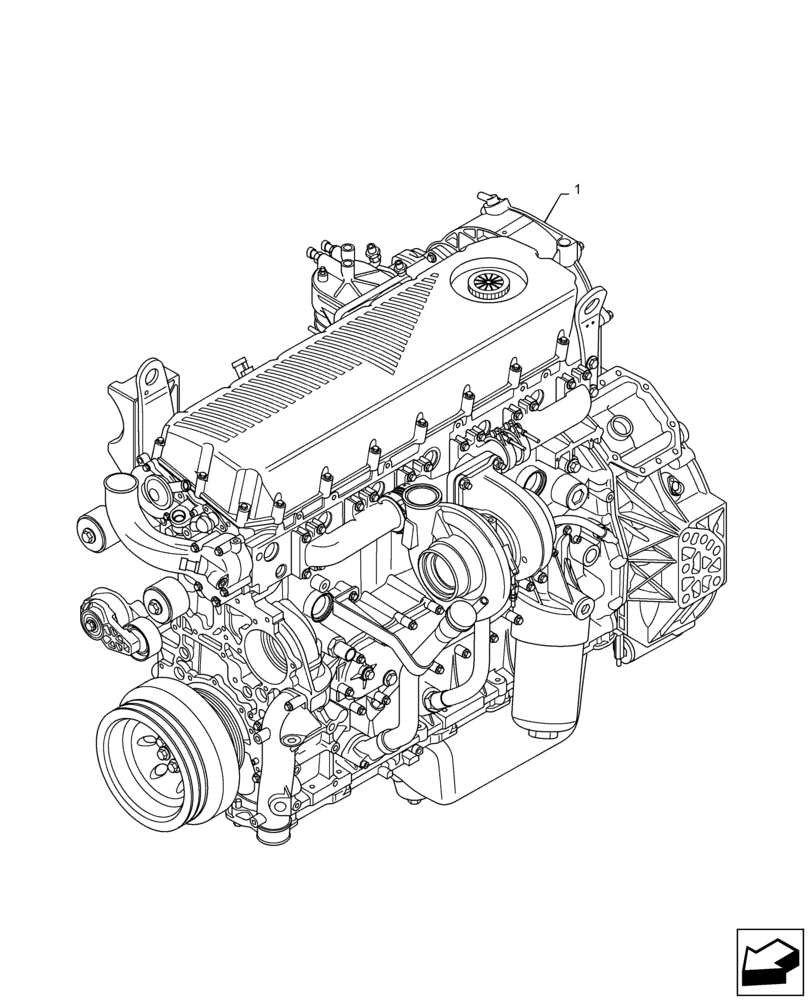 Схема запчастей Case IH PATRIOT 4440 - (10.001.AD) - ENGINE (10) - ENGINE