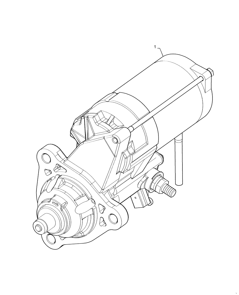 Схема запчастей Case IH 8240 - (55.201.AE) - STARTER MOTOR (55) - ELECTRICAL SYSTEMS