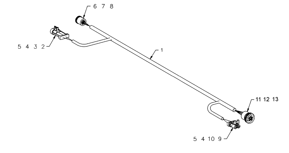 Схема запчастей Case IH ADX3260 - (A.50.A[25]) - ADX3260 FRAME EXTENSION HARNESS A - Distribution Systems