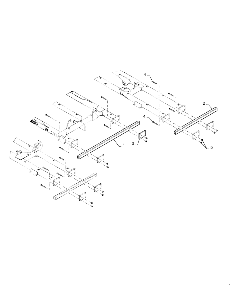 Схема запчастей Case IH TRUE-TANDEM 375 - (37.100.AA[04]) - REAR MOUNTING NARROW (37) - HITCHES, DRAWBARS & IMPLEMENT COUPLINGS