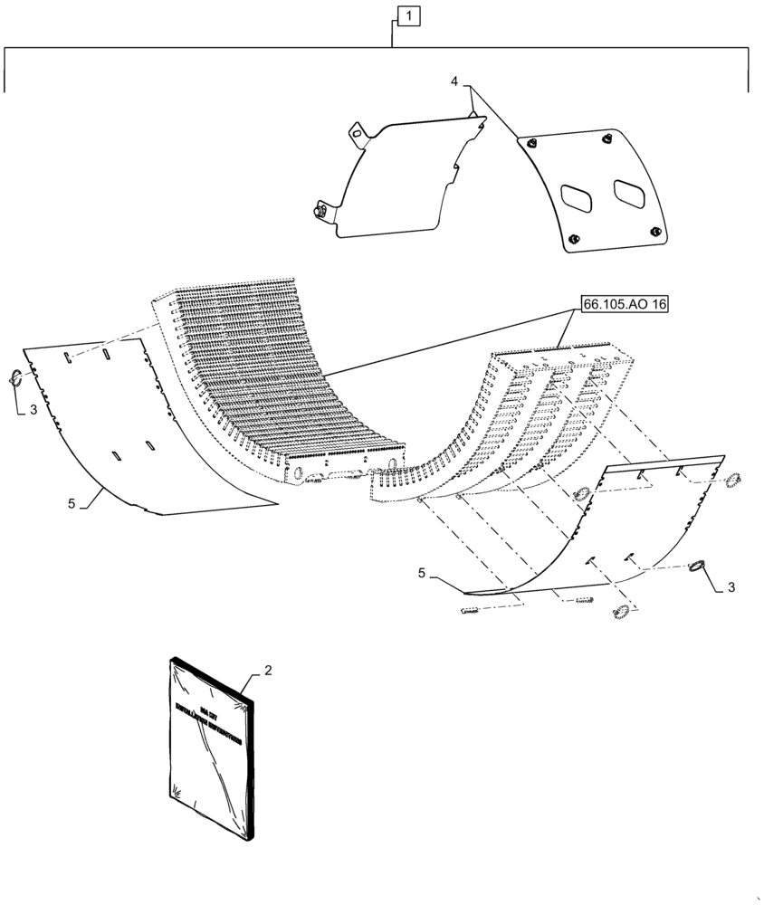 Схема запчастей Case IH 8240 - (88.100.66[01]) - DIA KIT, FILLER, PLATE (88) - ACCESSORIES