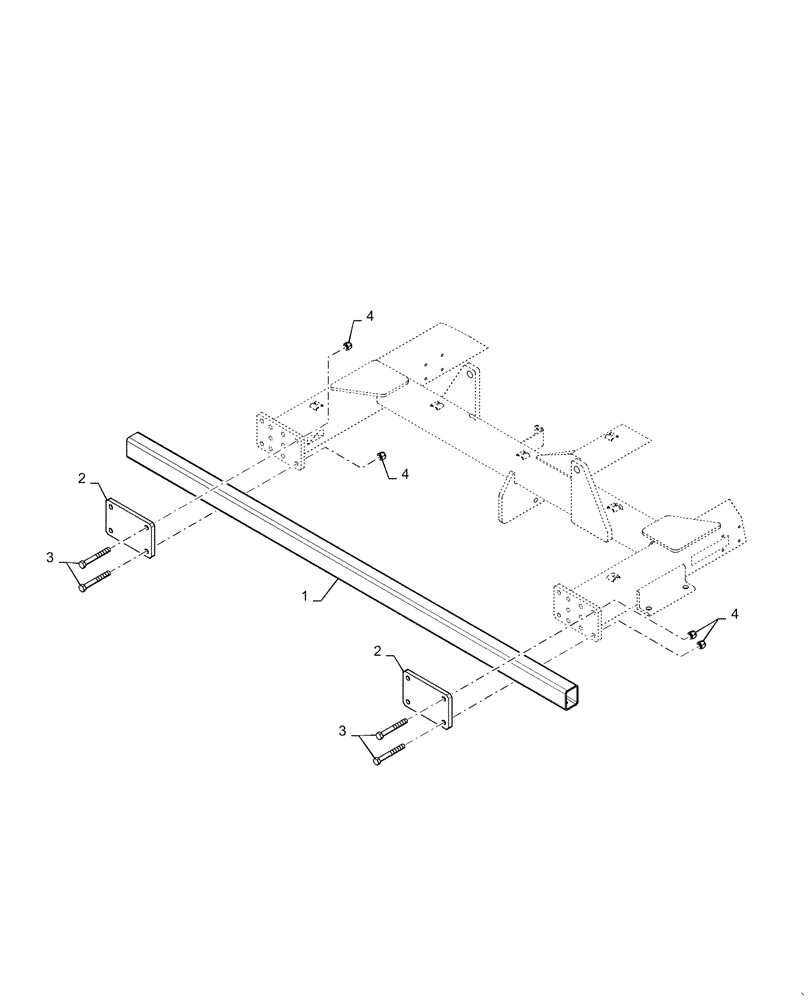 Схема запчастей Case IH TRUE-TANDEM 375 - (37.100.AA[02]) - REAR HITCH ADAPTER SMALL (37) - HITCHES, DRAWBARS & IMPLEMENT COUPLINGS