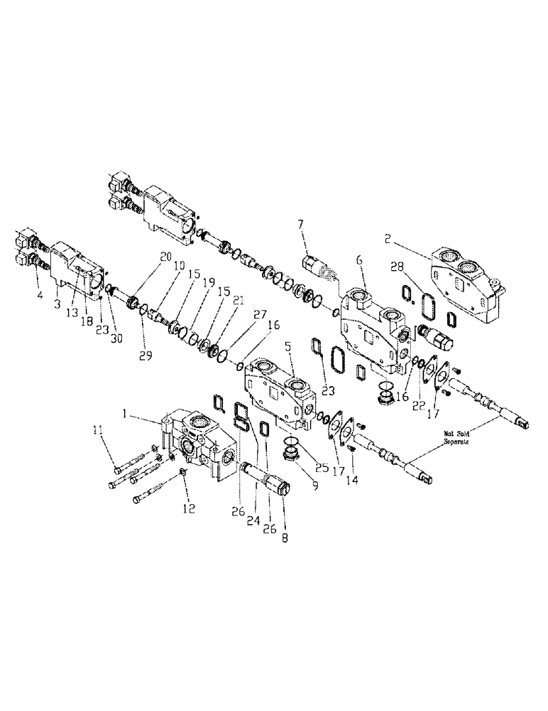 Схема запчастей Case IH 7700 - (B05-03) - HYDRAULIC VALVE, VA20 Hydraulic Components & Circuits