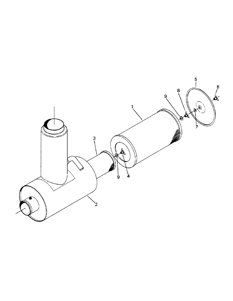 Схема запчастей Case IH STEIGER - (04-08) - AIR CLEANER ASSEMBLY (04) - Drive Train