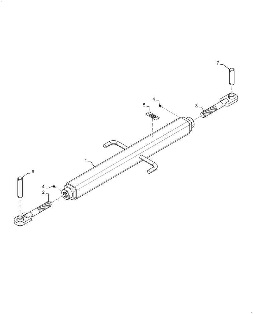 Схема запчастей Case IH ECOLO-TIGER 875 - (37.100.AF[04]) - TURNBUCKLE HITCH (37) - HITCHES, DRAWBARS & IMPLEMENT COUPLINGS