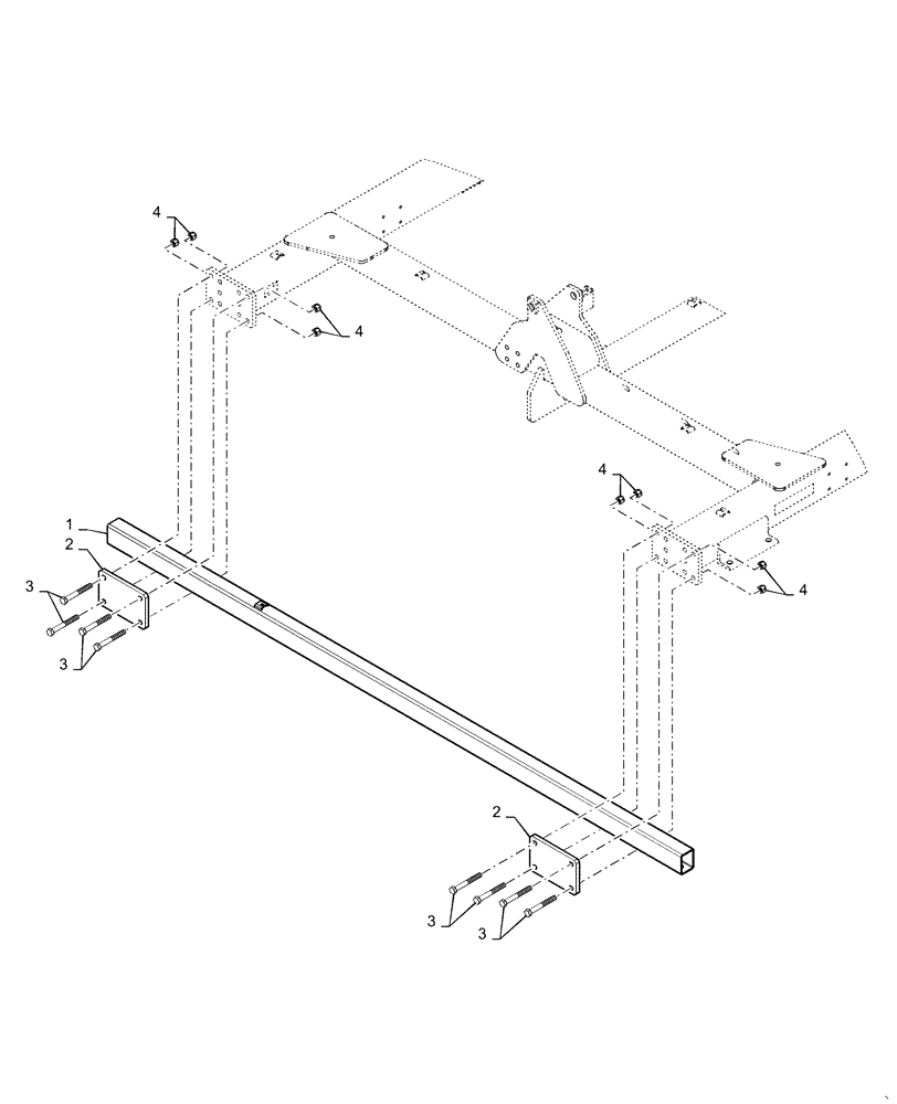 Схема запчастей Case IH TRUE-TANDEM 345 - (37.100.AA[03]) - REAR HITCH ADAPTER MED AND LG (37) - HITCHES, DRAWBARS & IMPLEMENT COUPLINGS