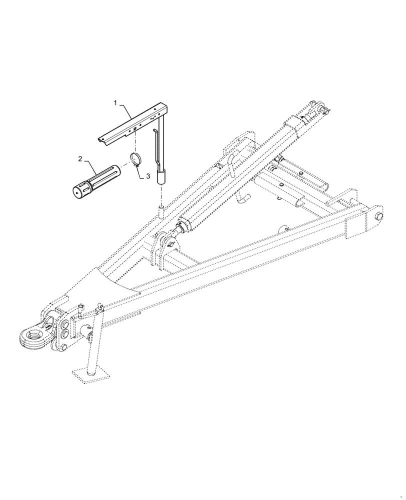 Схема запчастей Case IH ECOLO-TIGER 875 - (39.110.AF[02]) - SWINGING HOSE BOOM (39) - FRAMES AND BALLASTING