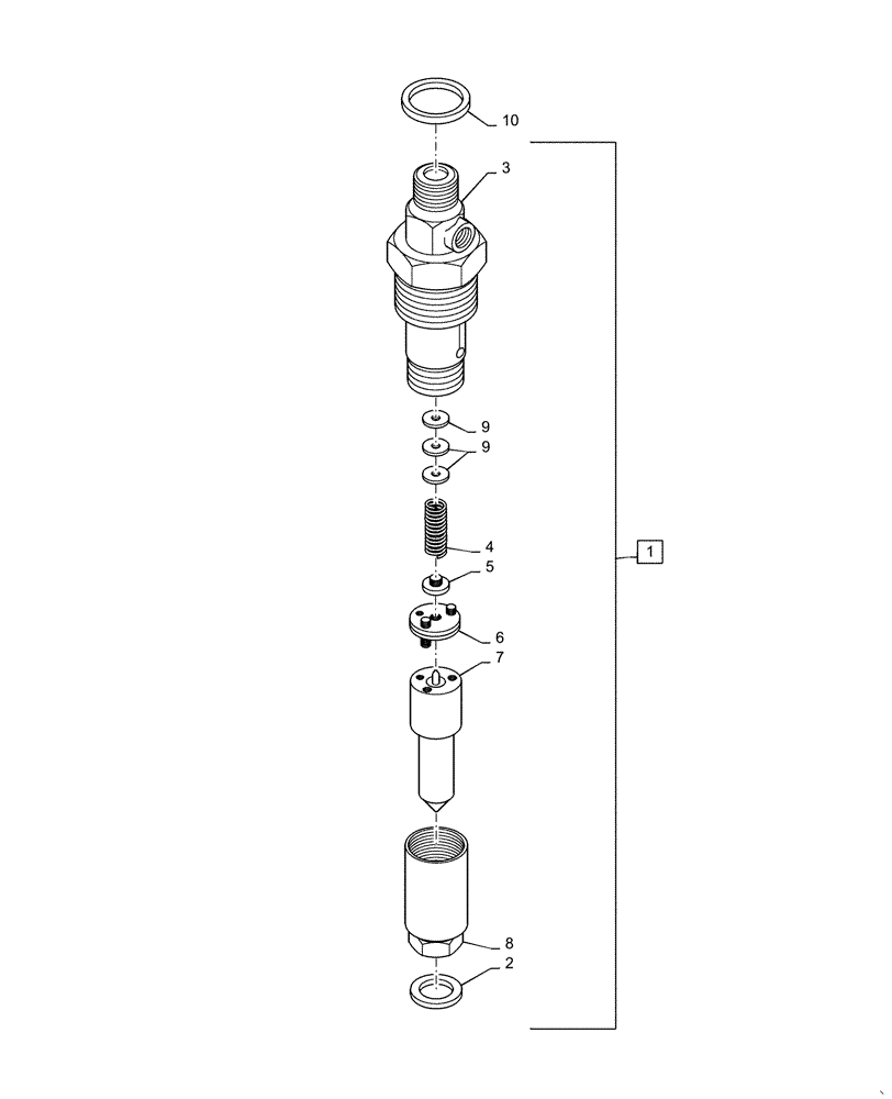 Схема запчастей Case IH RPZ145 - (10.218.AF) - FUEL INJECTOR (10) - ENGINE