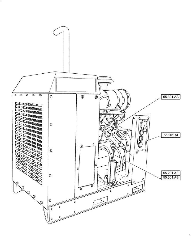Схема запчастей Case IH RPZ125 - (55.000.00) - SECTION INDEX - ELECTRICAL SYSTEMS (55) - ELECTRICAL SYSTEMS
