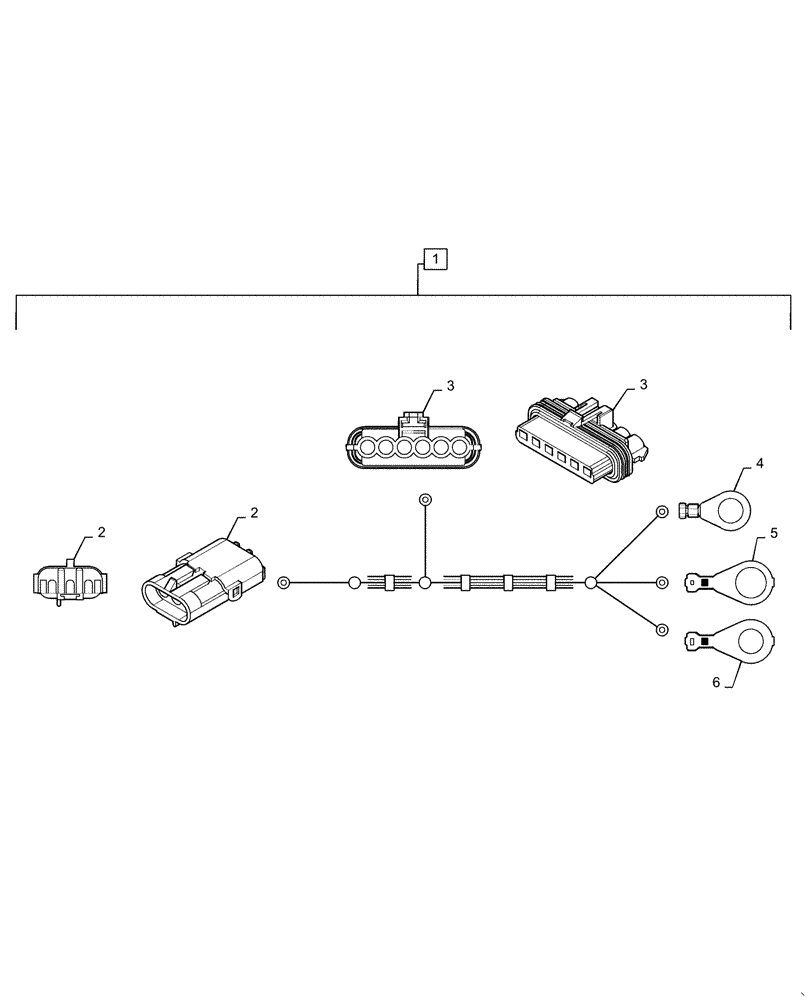 Схема запчастей Case IH TITAN 4530 - (55.911.03[02]) - GPS RECEIVER, NO BED HARNESS (55) - ELECTRICAL SYSTEMS